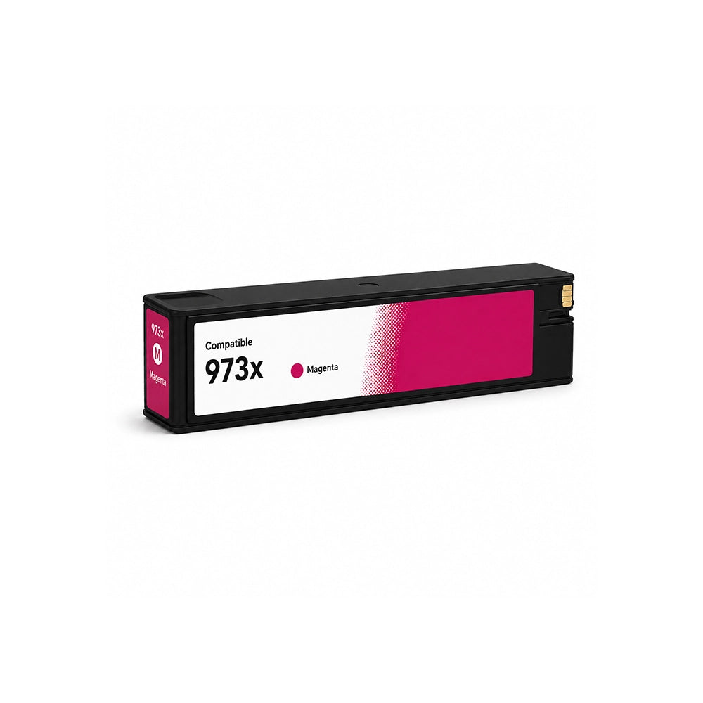 Cartouche d’encre compatible HP 973X Magenta haute capacité pour imprimantes HP PageWide