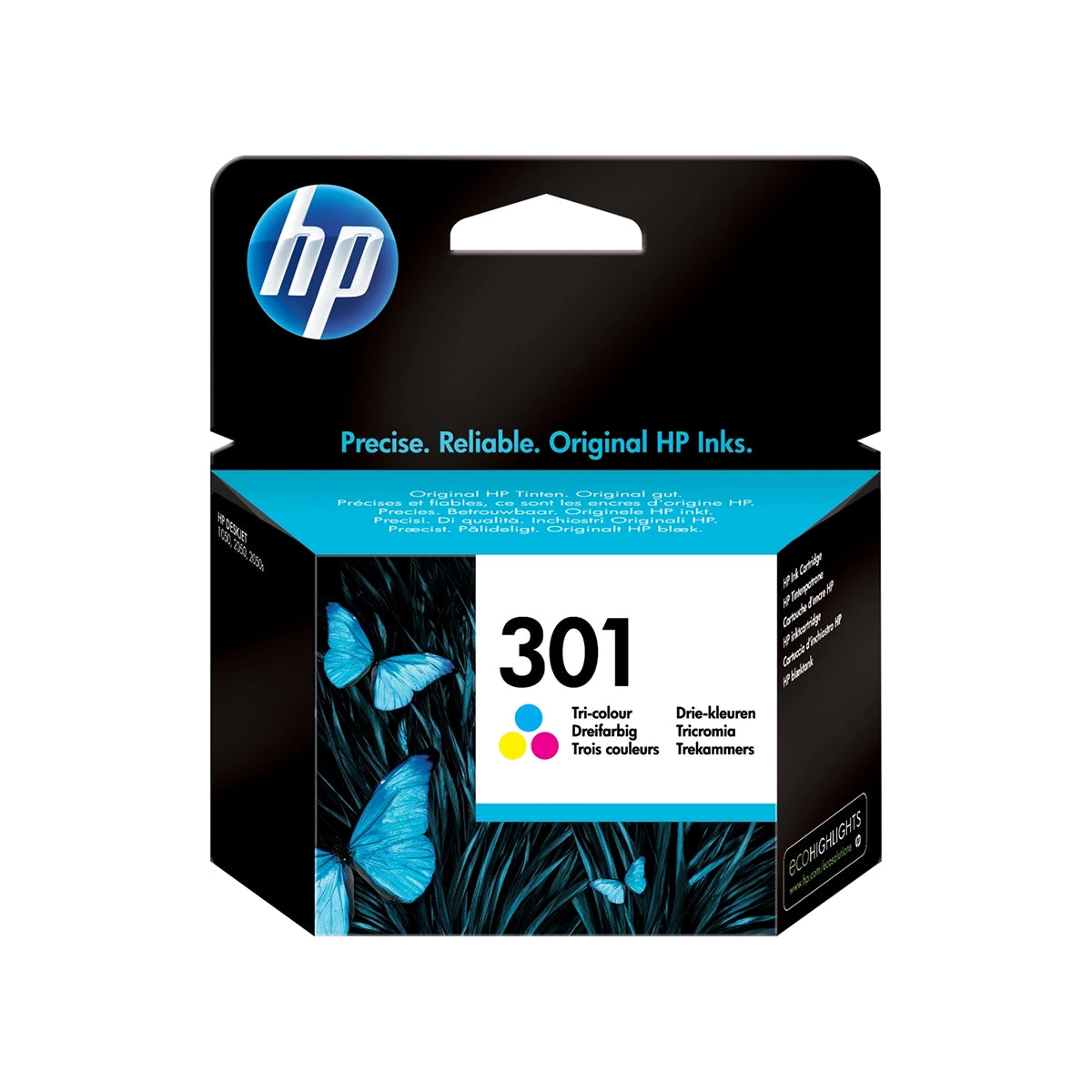 Cartouche d’encre HP 301 Couleur originale CH562EE tricolore cyan magenta jaune Image principale du produit