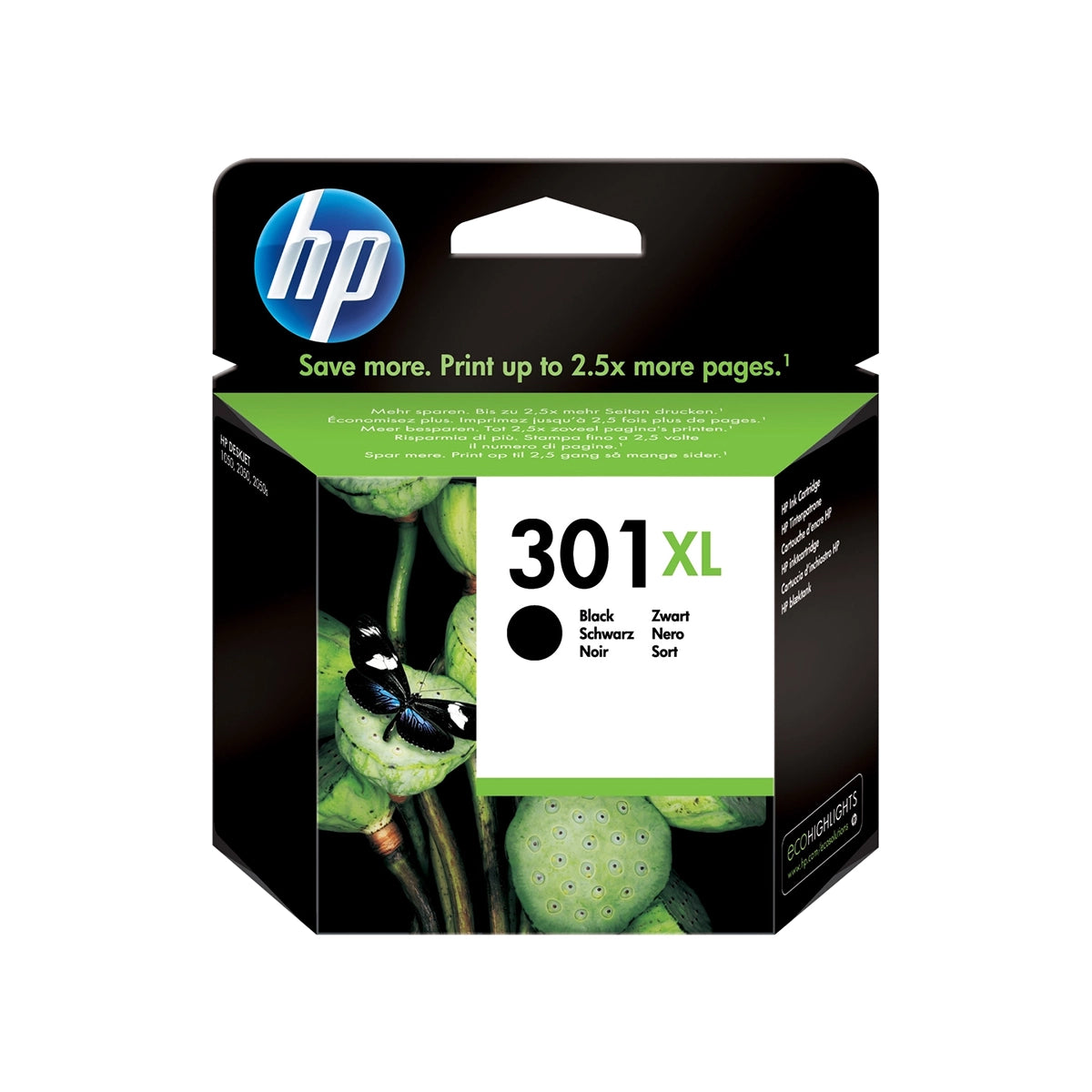 Cartouche d’encre HP 301 XL Noir originale CH563EE haute capacité noir