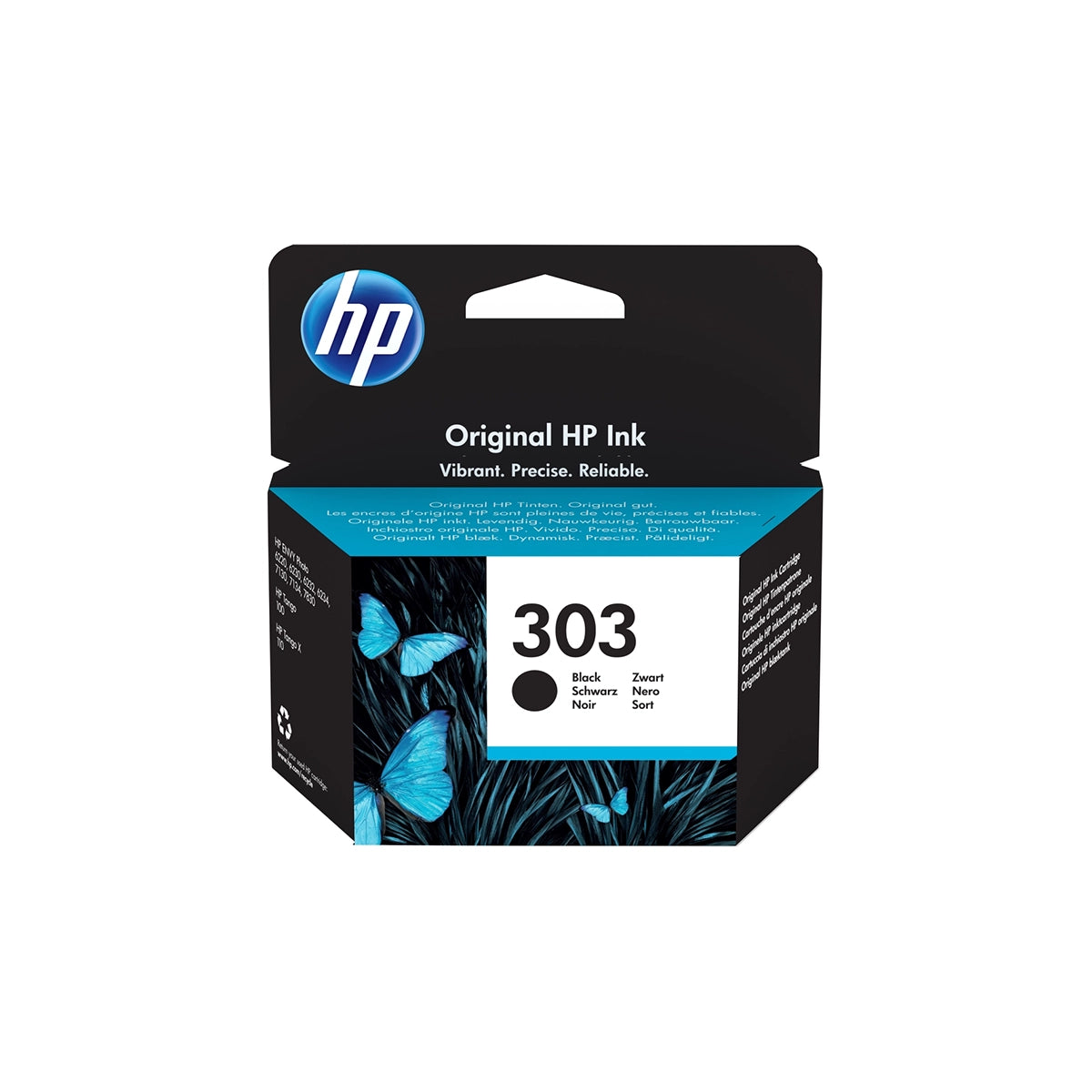 Cartouche d’encre HP 303 Noir originale T6N02AE pour imprimantes HP Image principale du produit