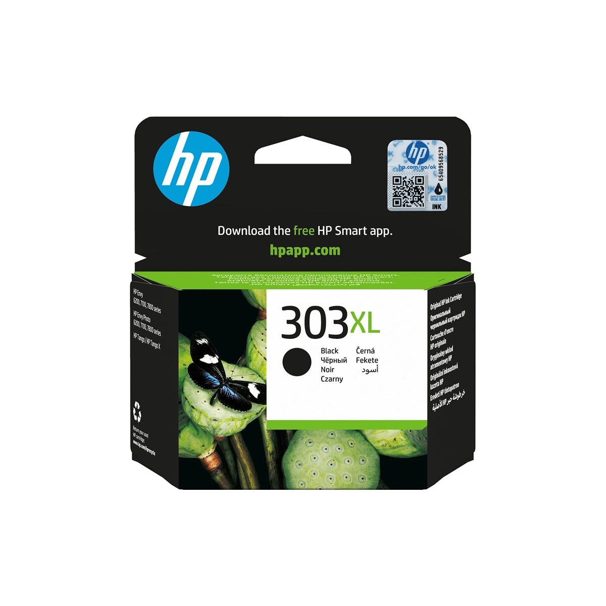 Cartouche d’encre HP 303 XL Noir originale T6N04AE haute capacité