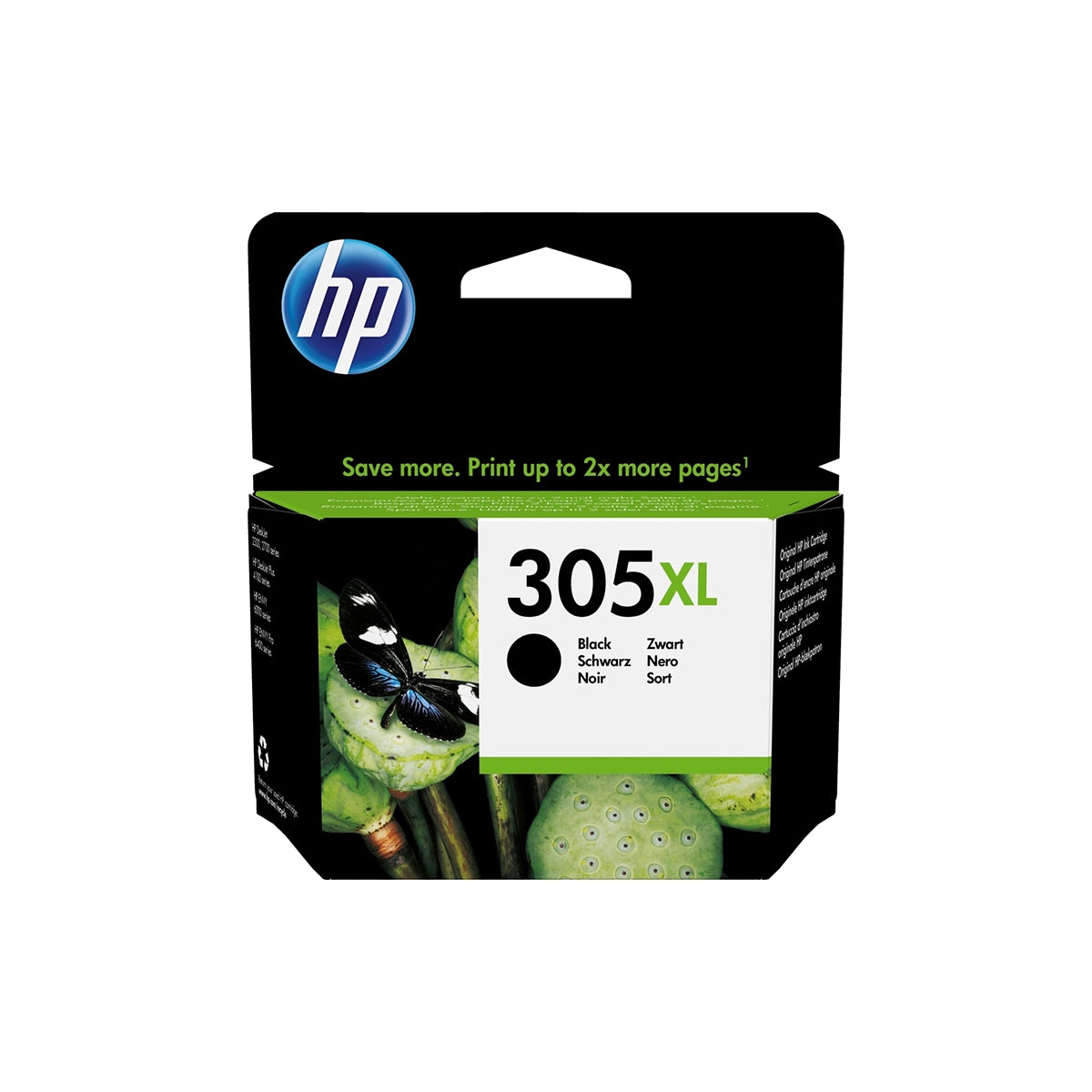 Cartouche d’encre HP 305 XL Noir originale 3YM62AE haute capacité Image principale du produit
