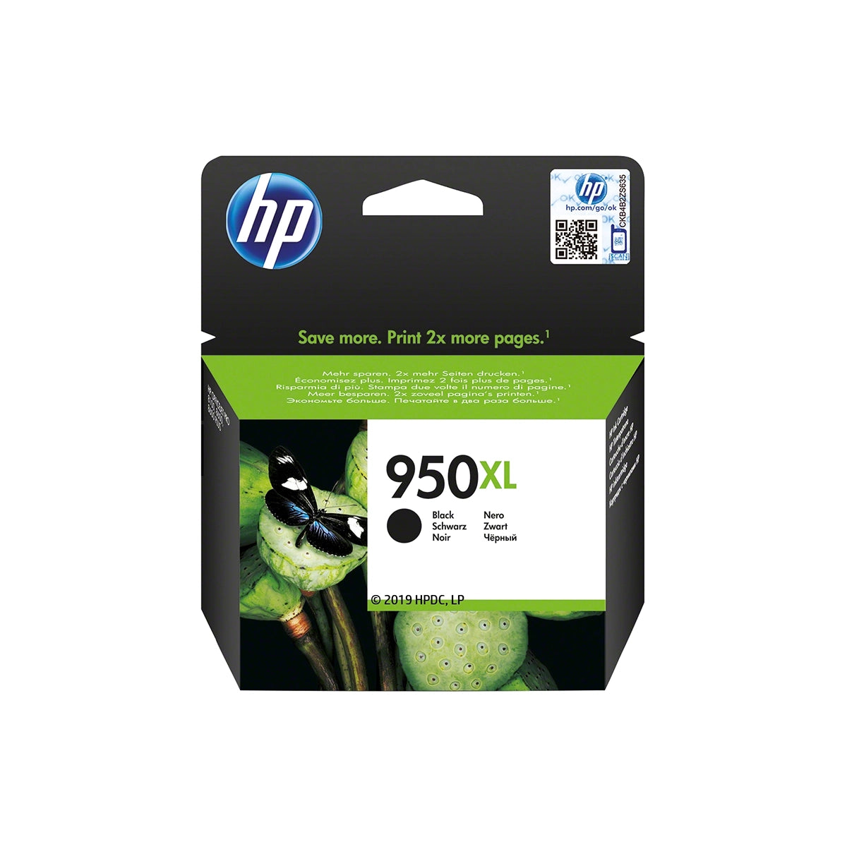 Cartouche d’encre HP 950 XL Noir originale CN045AE haute capacité pour imprimantes HP OfficeJet Pro