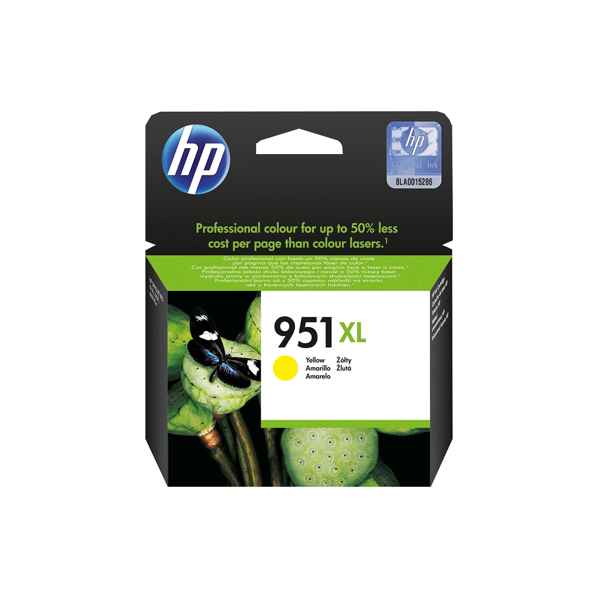 Cartouche d’encre HP 951 XL Jaune originale CN048AE haute capacité pour imprimantes HP OfficeJet Pro