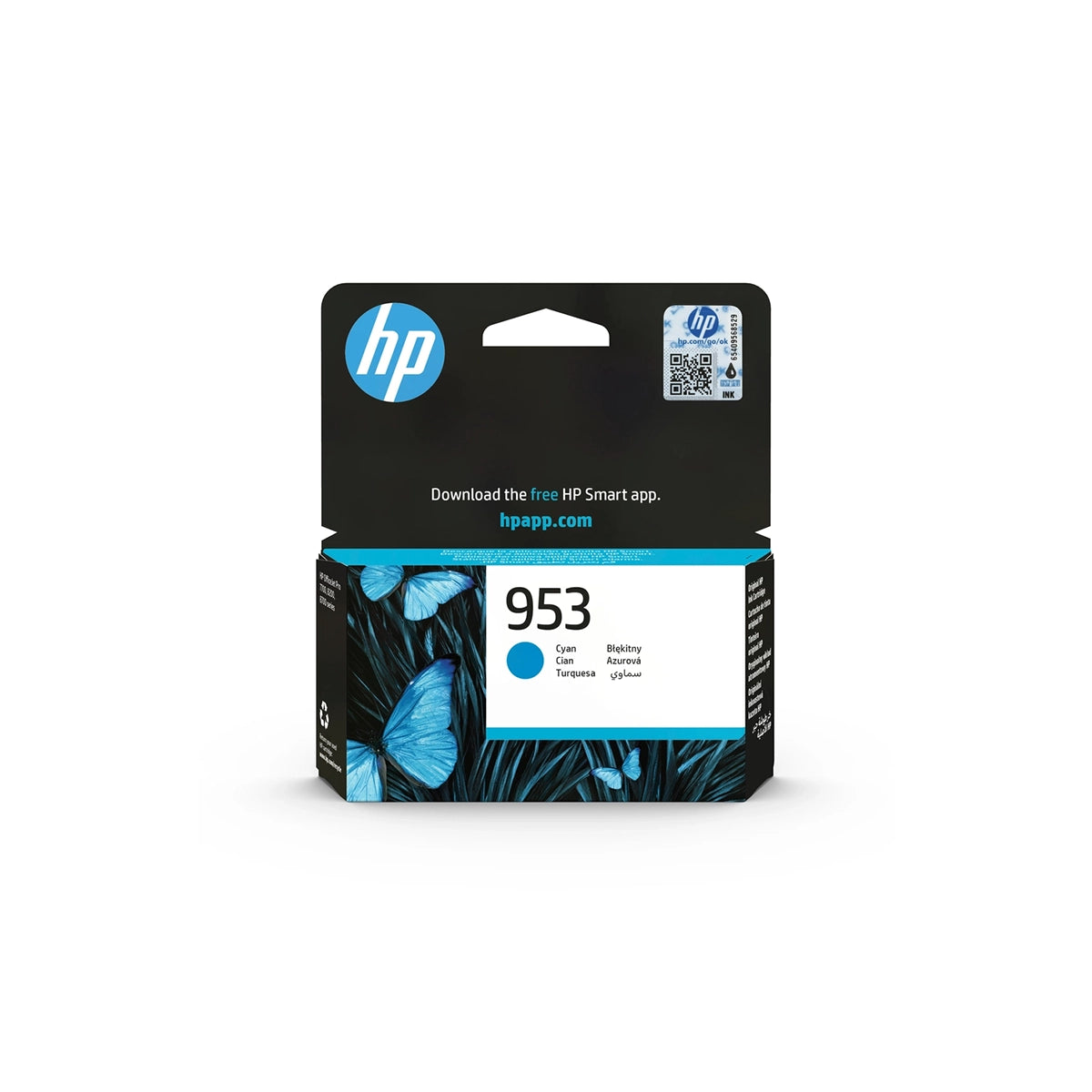 Cartouche d’encre HP 953 Cyan originale F6U12AE pour imprimantes HP OfficeJet Pro
