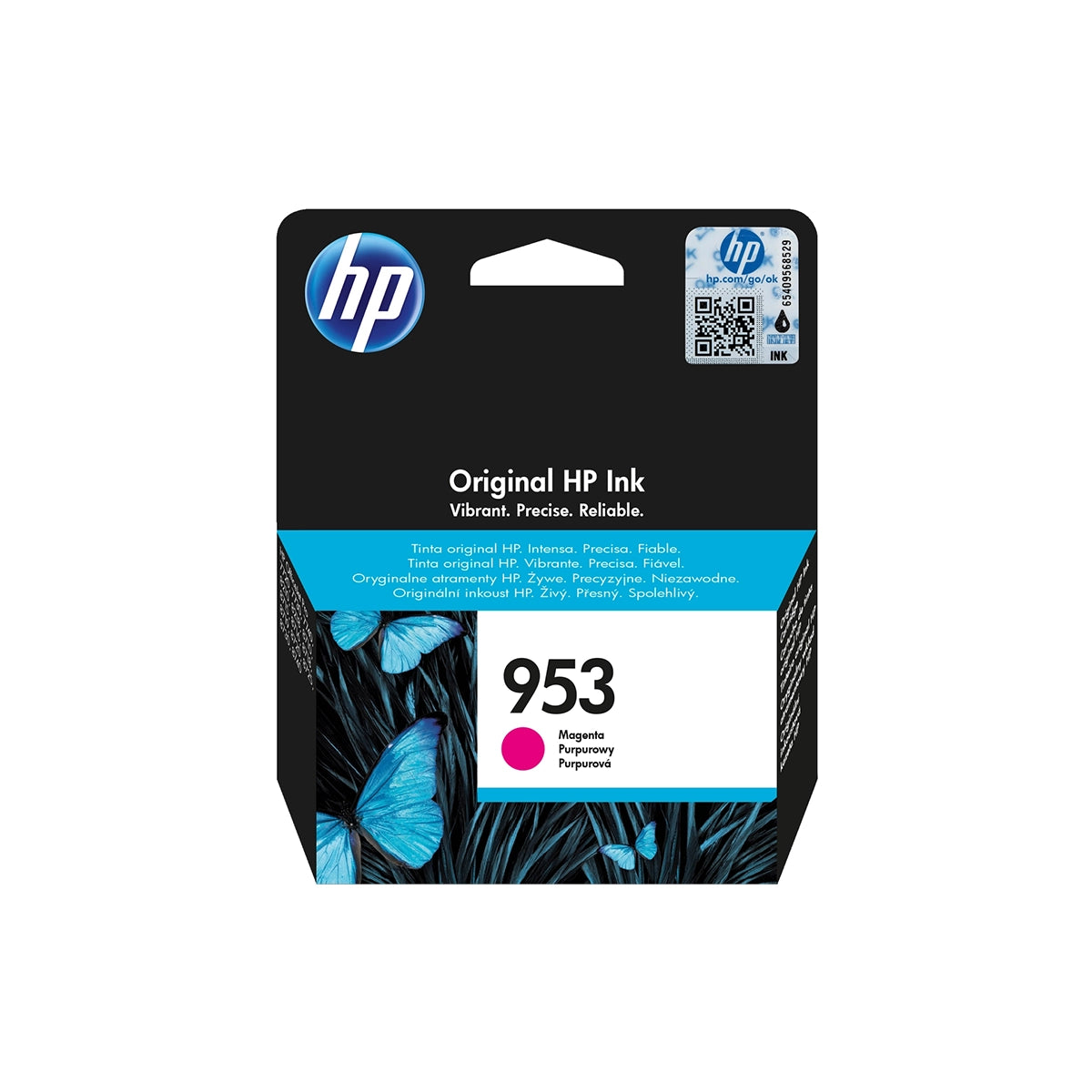 Cartouche d’encre HP 953 Magenta originale F6U13AE pour imprimantes HP OfficeJet Pro