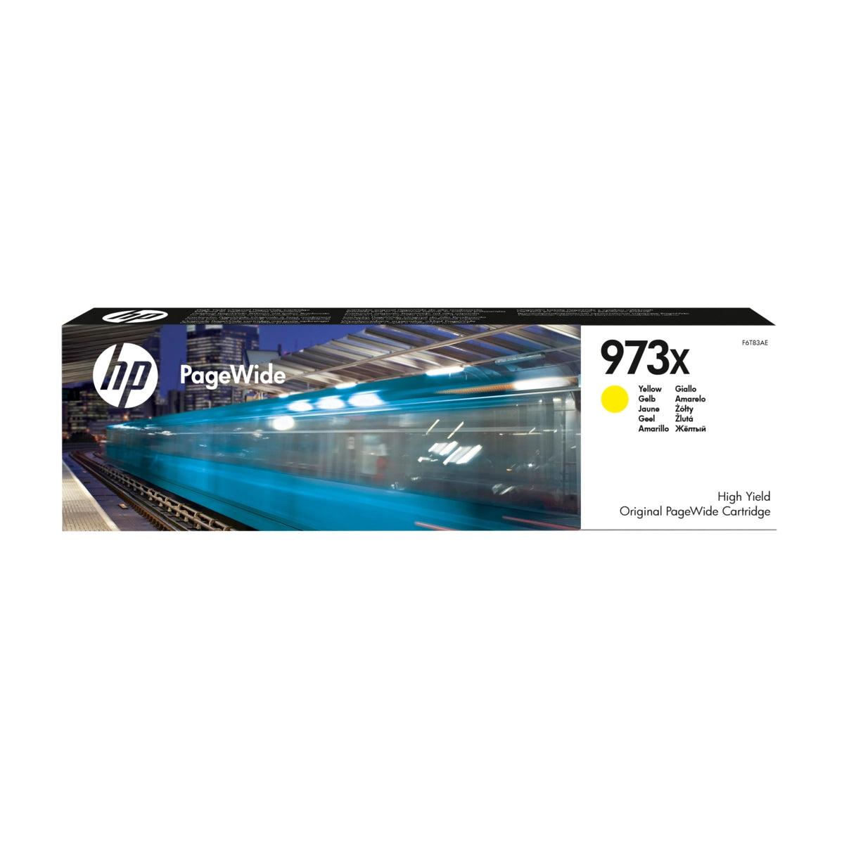 Cartouche d’encre HP 973X Jaune originale F6T83AE haute capacité pour imprimantes HP PageWide Pro Image principale du produit