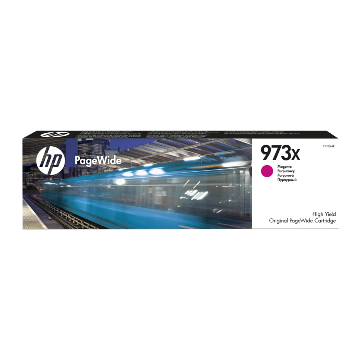 Cartouche d’encre HP 973X Magenta originale F6T82AE haute capacité pour imprimantes HP PageWide Pro Image principale du produit