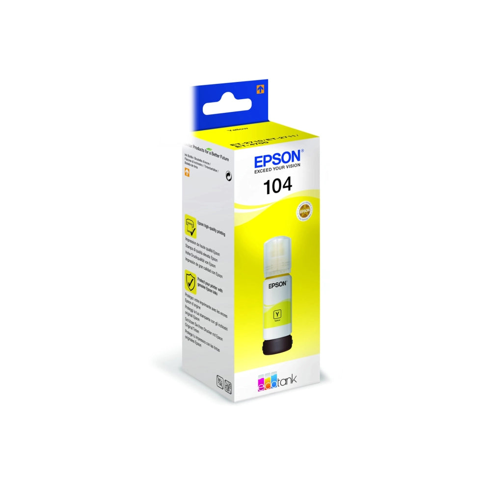 Cartouche Epson EcoTank ET104 Jaune d'origine Image principale du produit