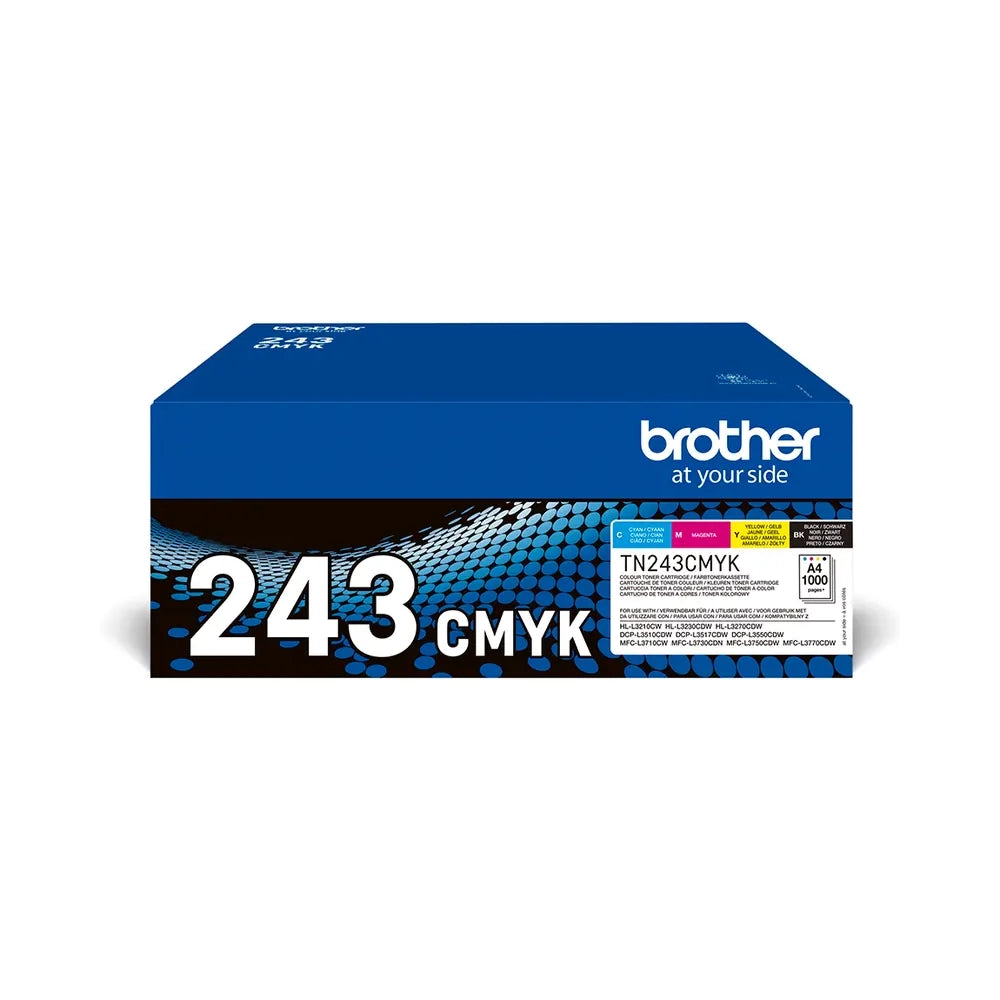 MultiPack 4 toners Brother TN-243 Noir Cyan Magenta Jaune d'origine Image principale du produit