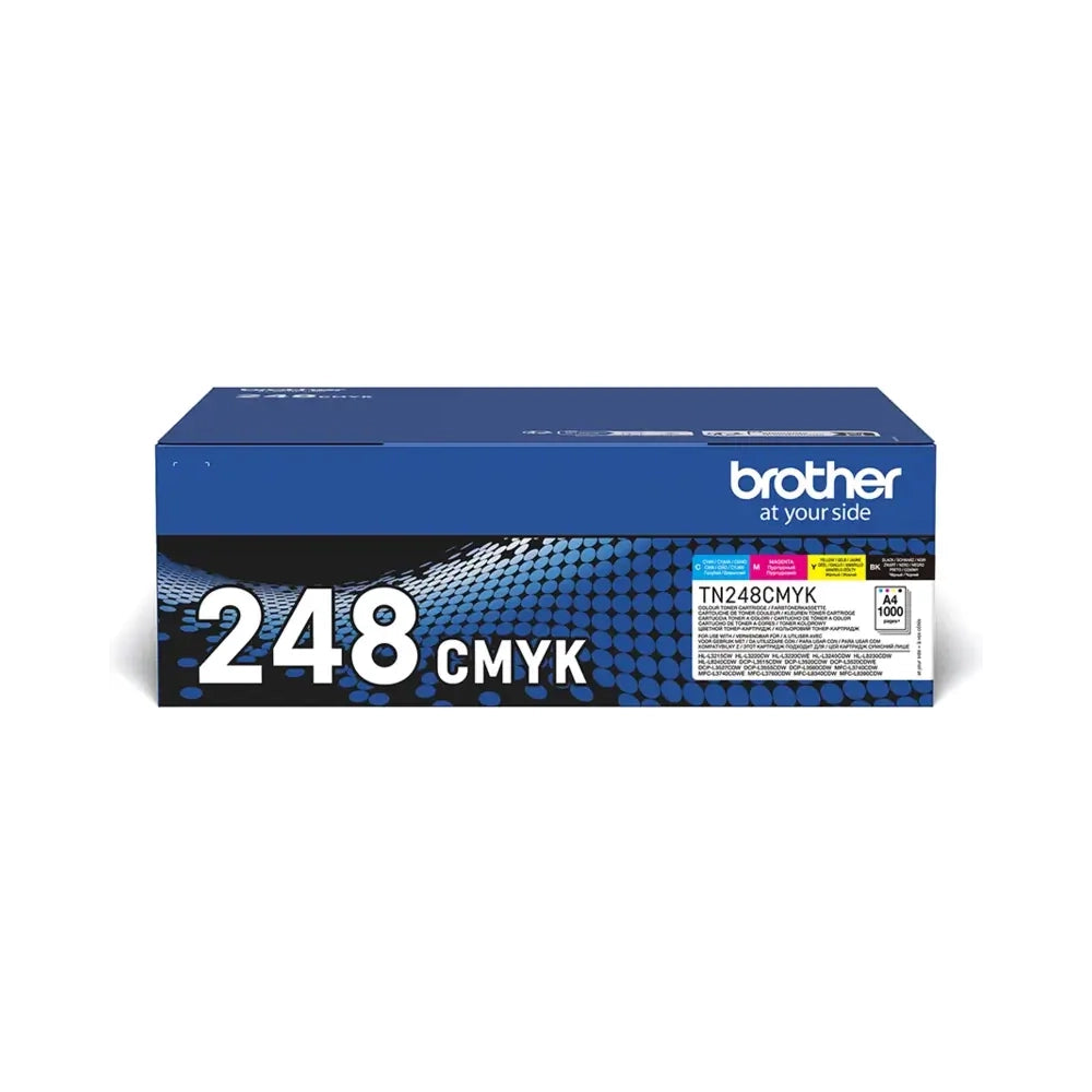 MultiPack 4 toners Brother TN-248 Noir Cyan Magenta Jaune d'origine Image principale du produit