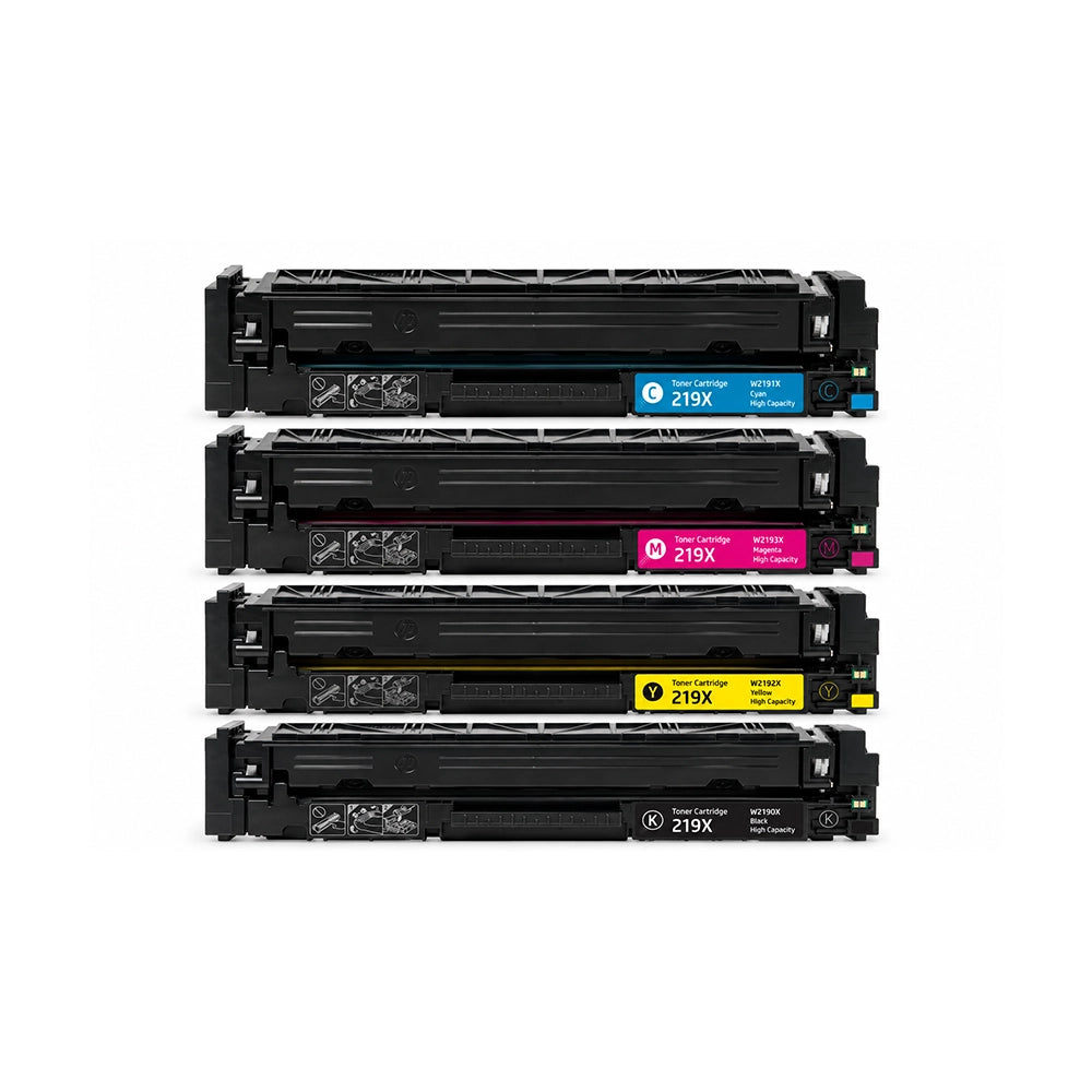 MultiPack de 4 toners compatibles HP 219X Noir Cyan Magenta Jaune grande capacité