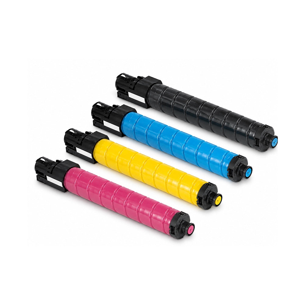Pack 4 toners compatibles Ricoh MP C305 841618 841595 841596 841597 Noir Cyan Magenta Jaune Image principale du produit