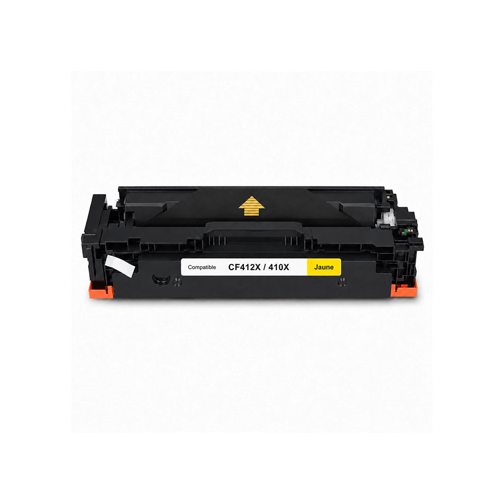 Toner compatible HP CF412X 410X Jaune grande capacité pour imprimantes HP Color LaserJet Pro