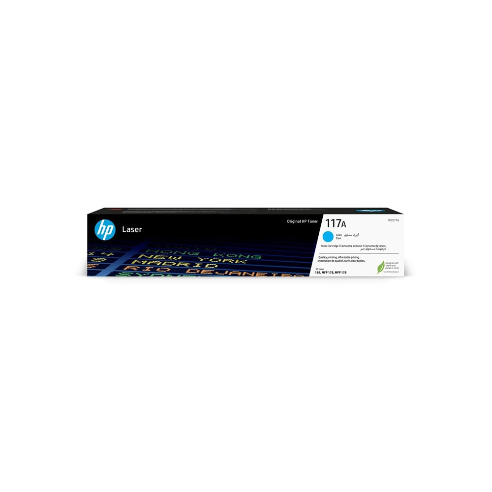Toner HP 117A W2071A Cyan pour imprimantes HP Color Laser