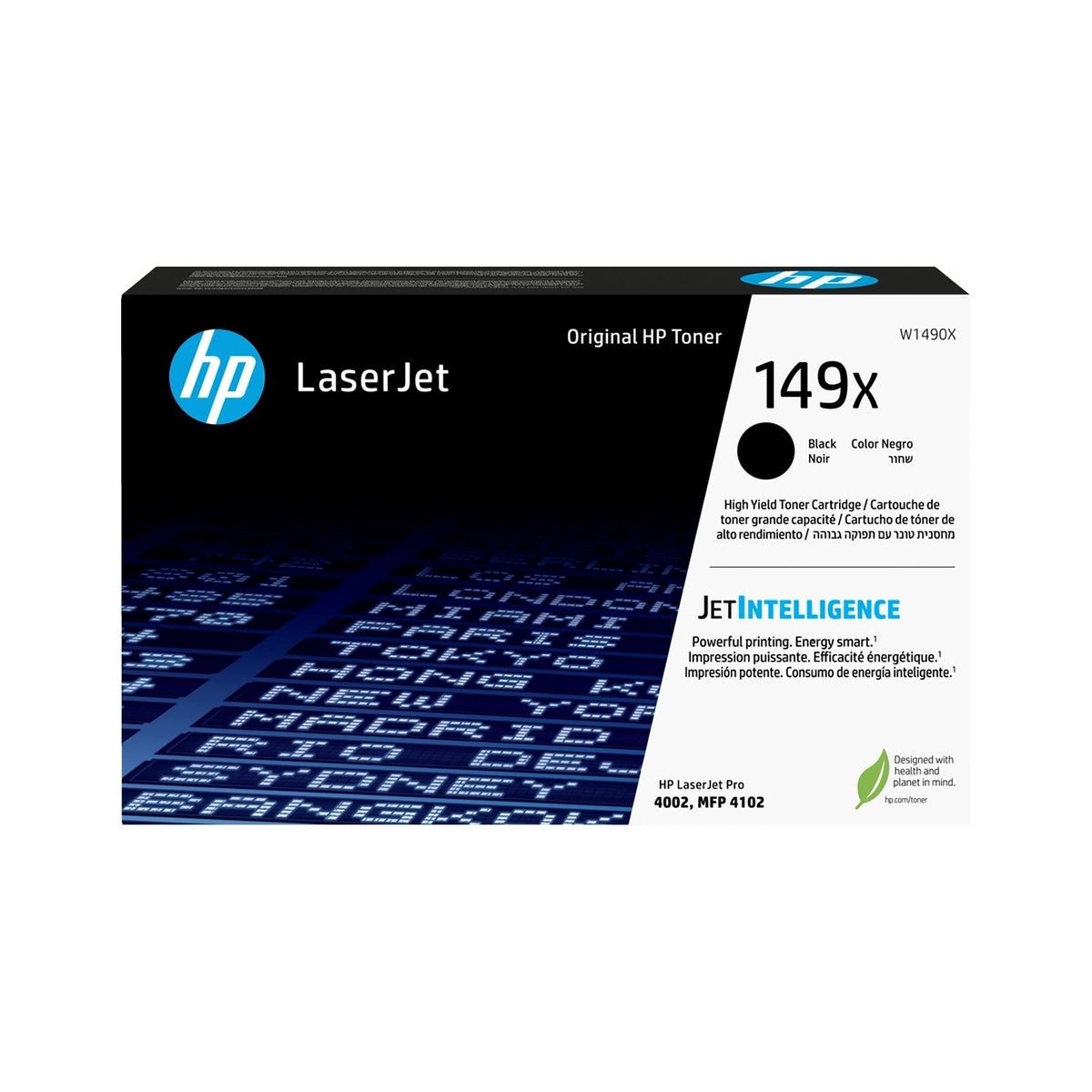 Toner HP 149X Noir Grande Capacité W1490X original pour imprimantes HP LaserJet Pro