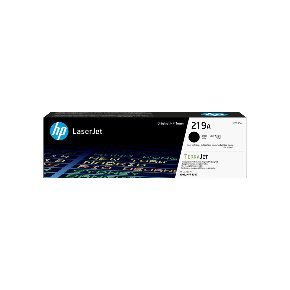 Toner HP 219A W2190A Noir pour imprimantes HP Color LaserJet