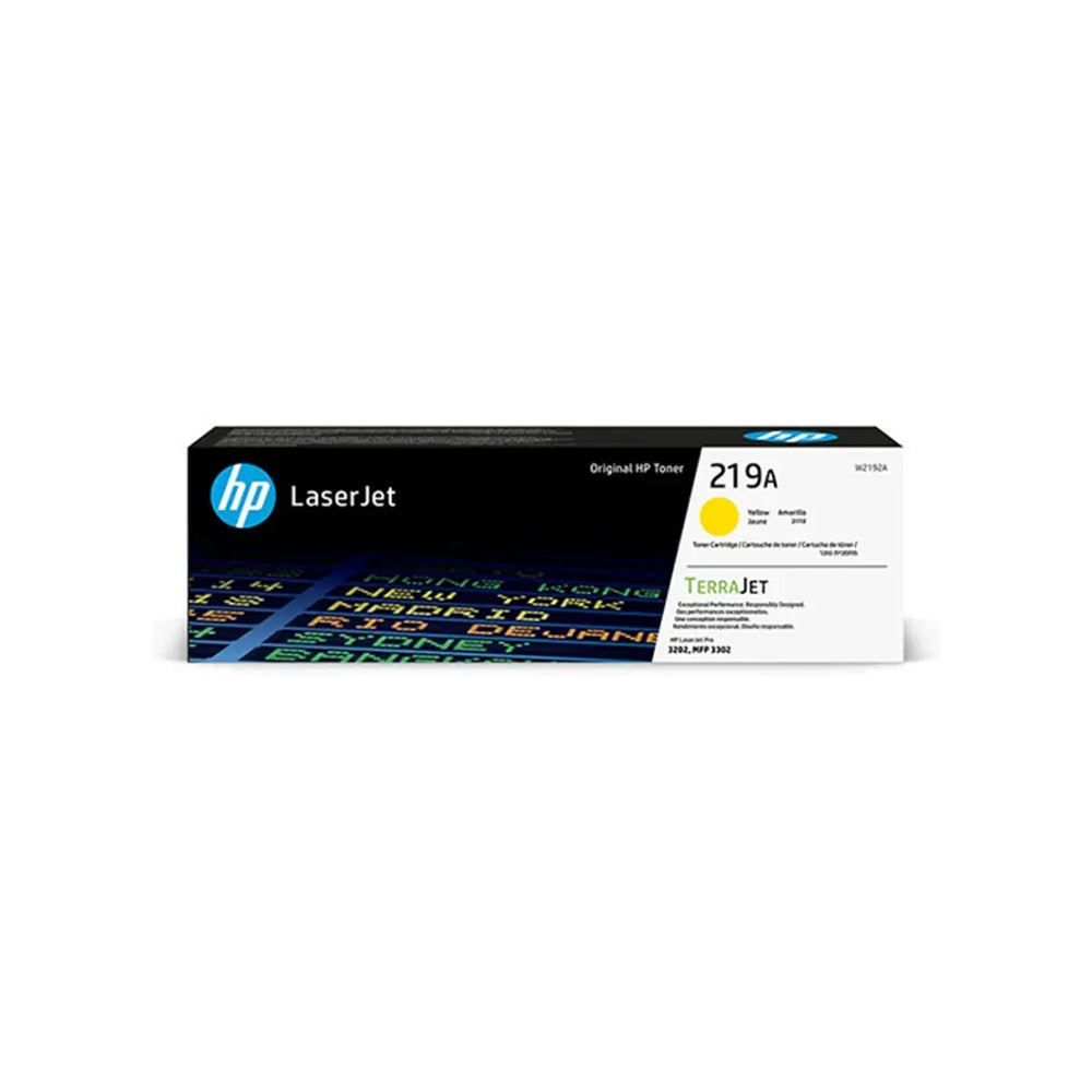 Toner HP 219A W2192A Jaune pour imprimantes HP Color LaserJet Image principale du produit