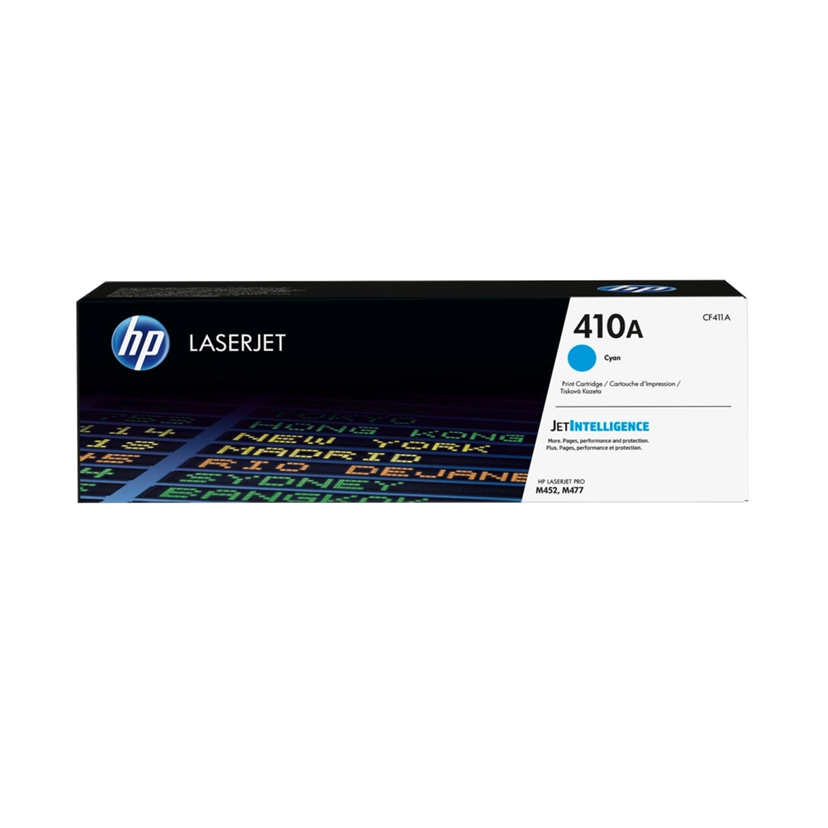 Toner HP 410A Cyan original CF411A pour imprimantes HP Color LaserJet Pro Image principale du produit