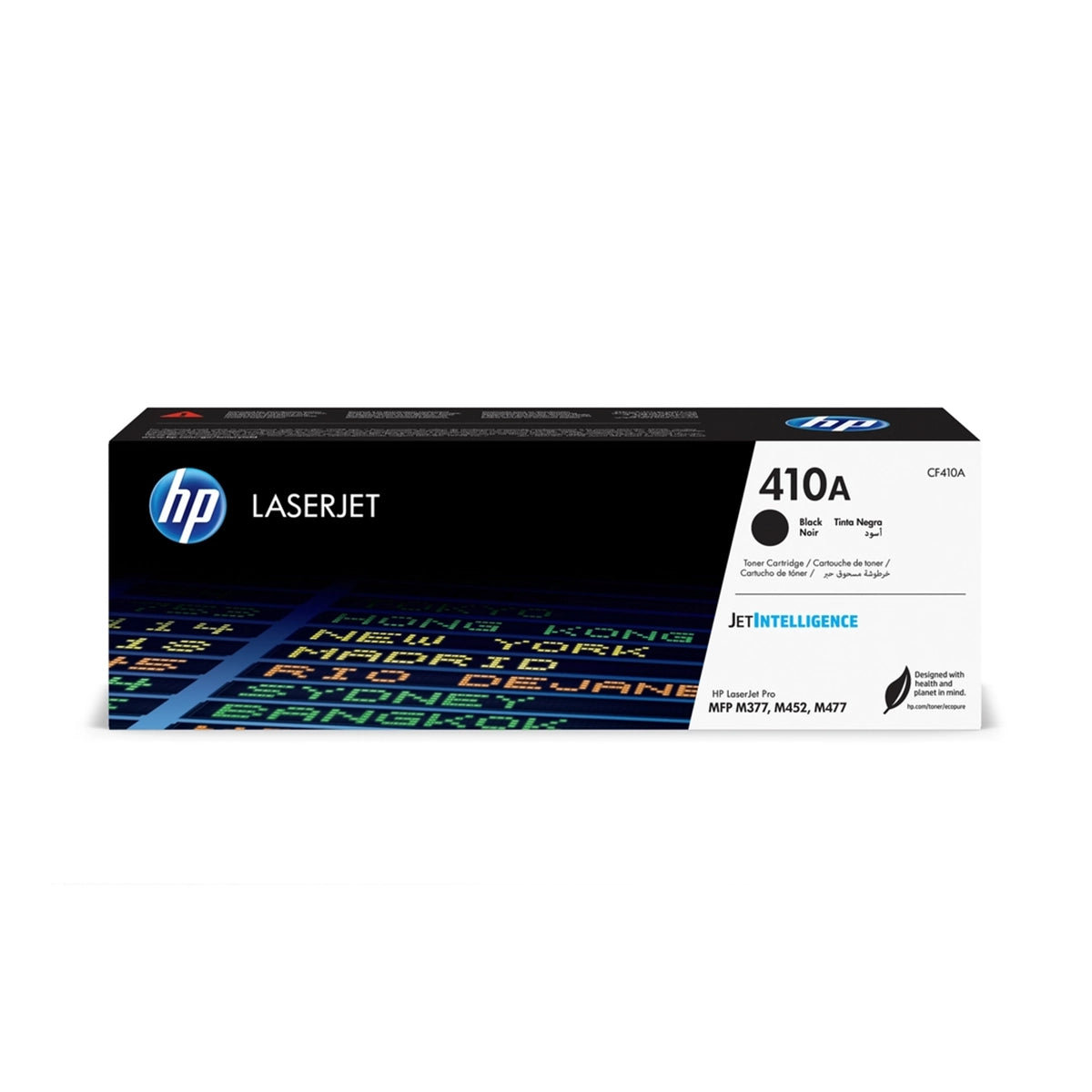 Toner HP 410A Noir original CF410A pour imprimantes HP Color LaserJet Pro