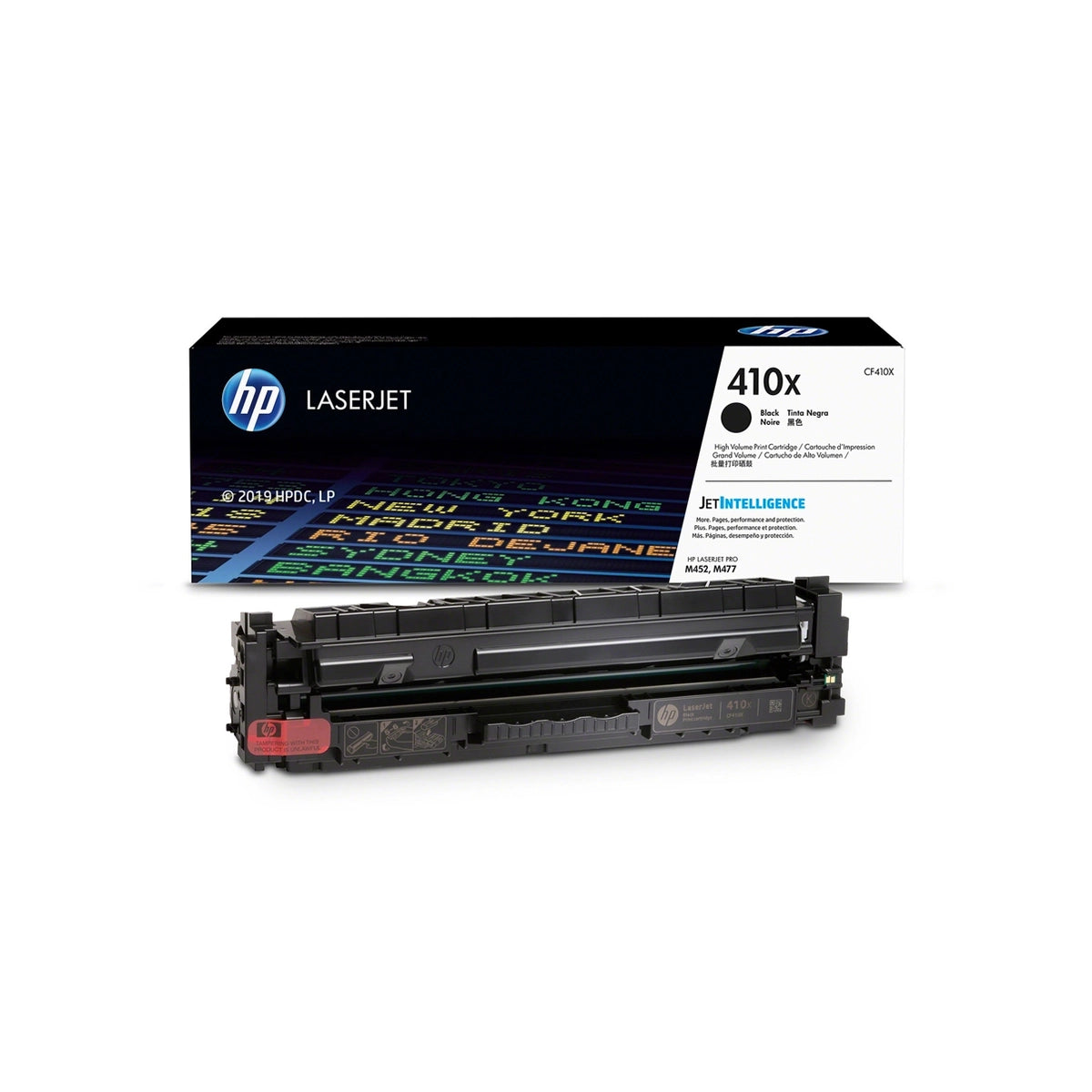 Toner HP 410X Noir Grande Capacité CF410X original pour imprimantes HP Color LaserJet Pro