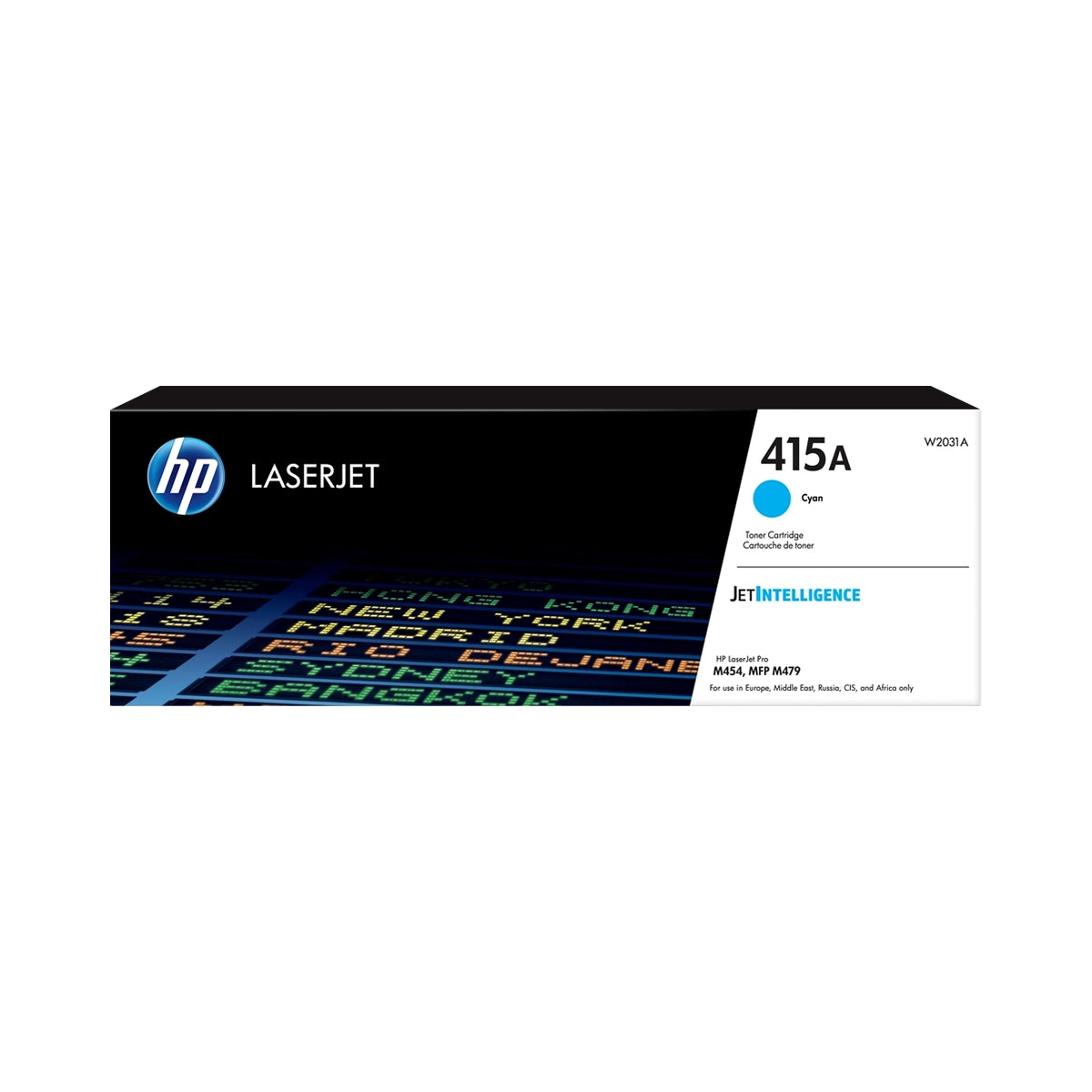 Toner HP 415A Cyan original W2031A pour imprimantes HP Color LaserJet Image principale du produit