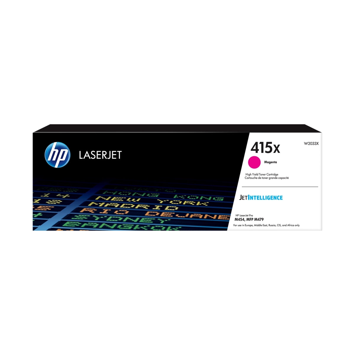 Toner HP 415X Magenta Grande Capacité W2033X original pour imprimantes HP Color LaserJet