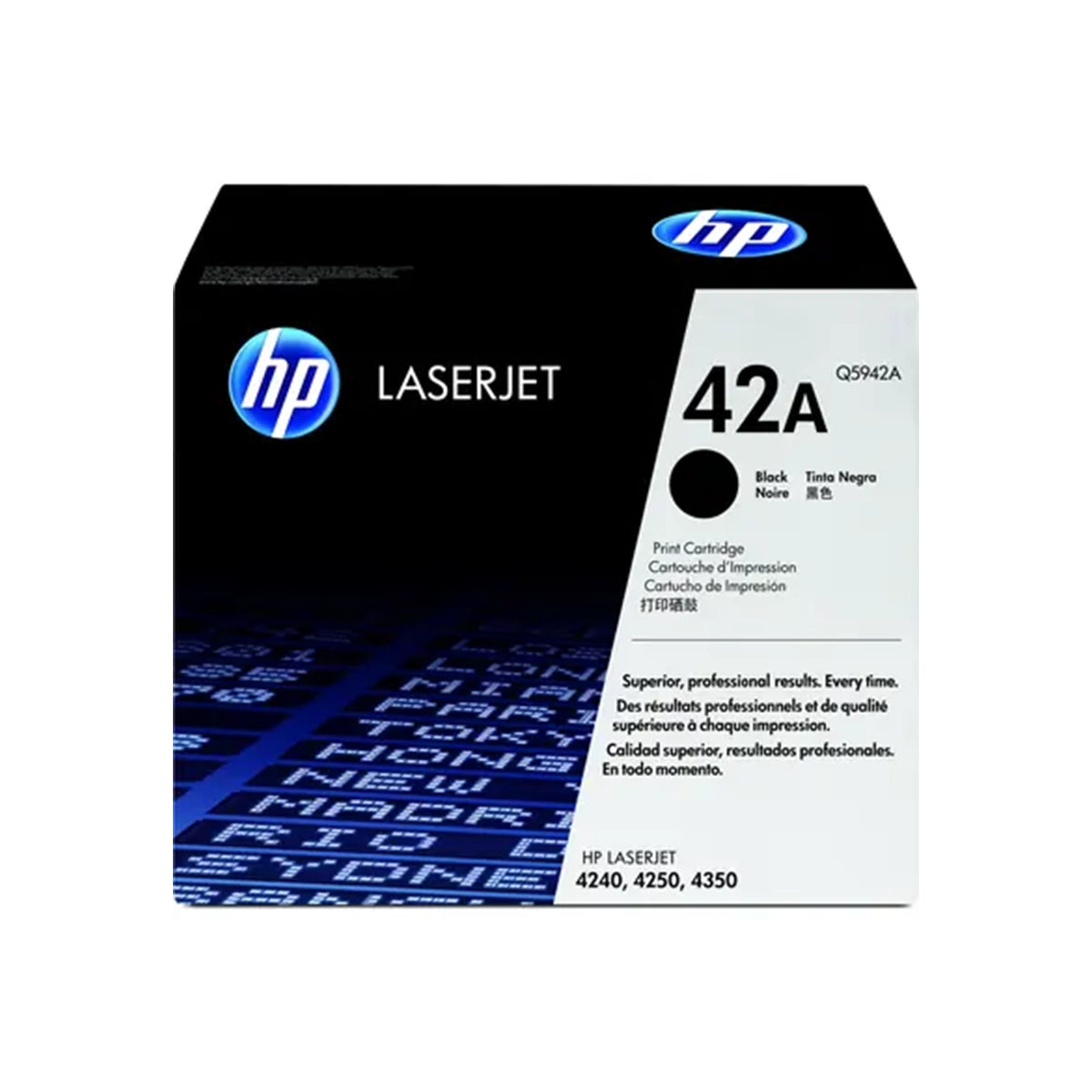 Toner HP 42A Noir original Q5942A pour imprimantes HP LaserJet