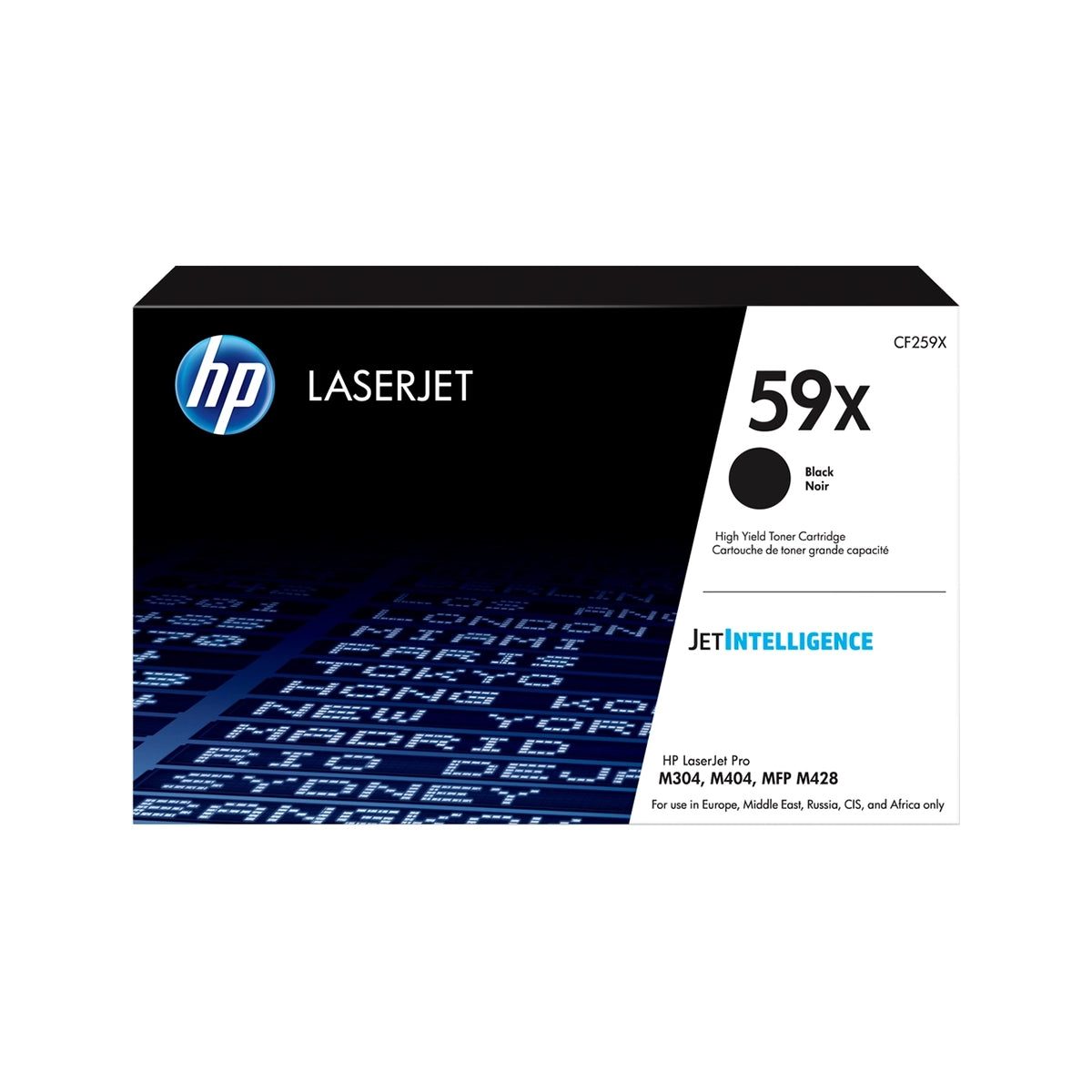 Toner HP 59X Noir Grande Capacité CF259X original pour imprimantes HP LaserJet