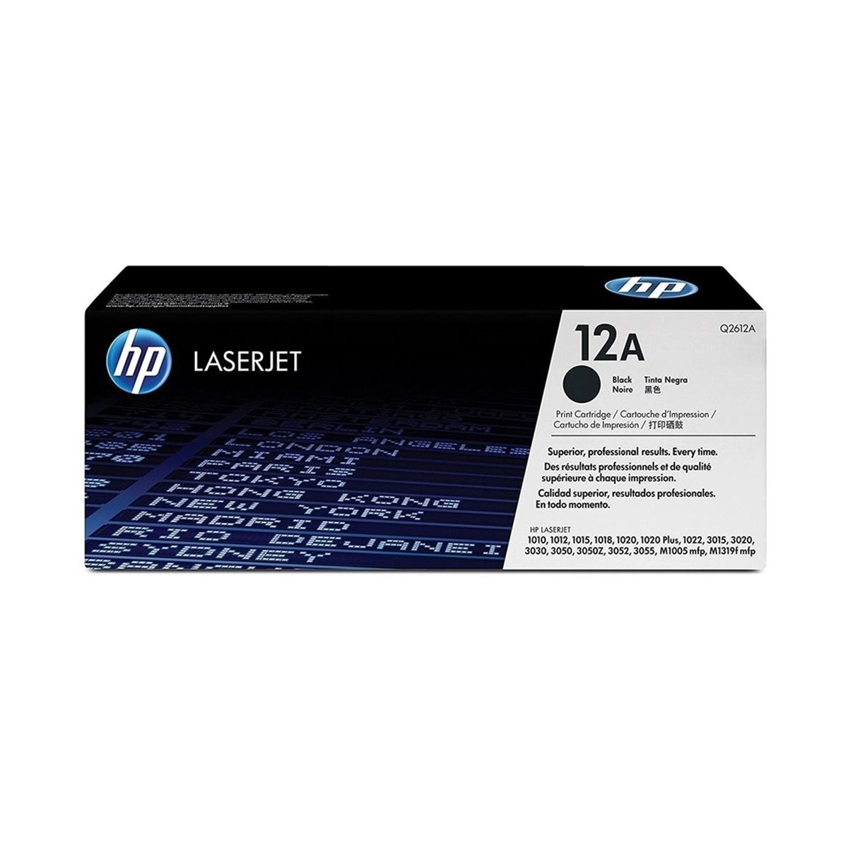 Toner HP Q2612A 12A Noir original pour imprimantes HP LaserJet Image principale du produit