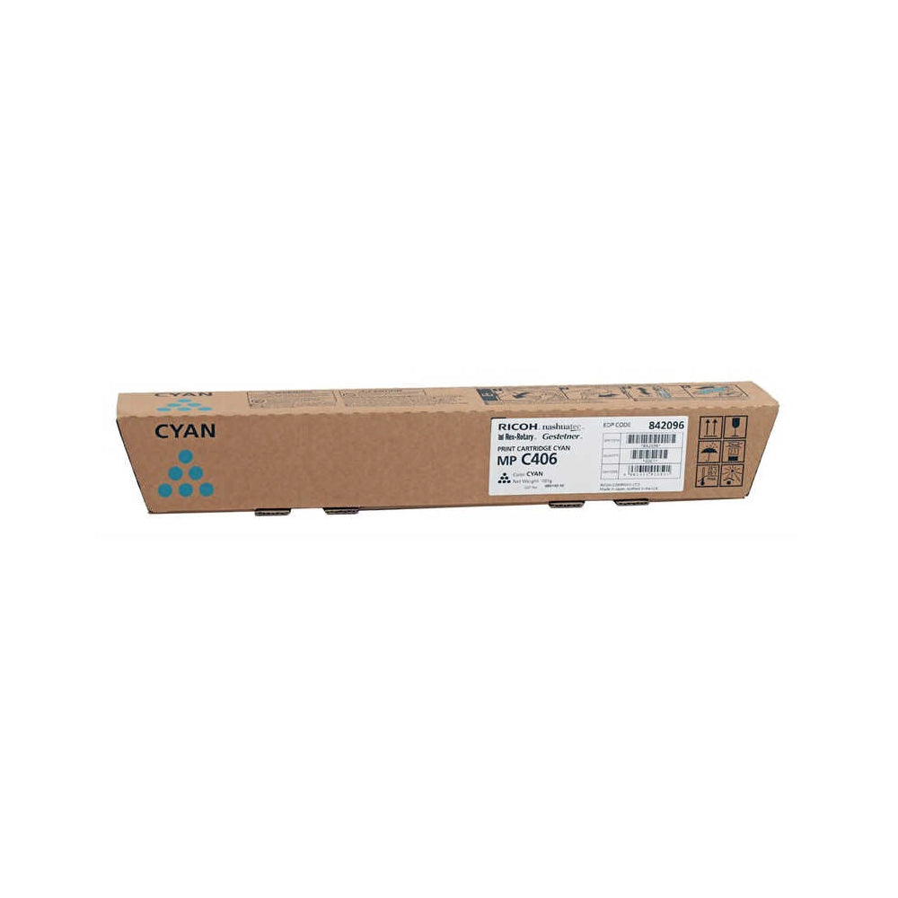 Toner Ricoh 842096 MP C306 MP C307 MP C406 Cyan pour imprimantes multifonctions Ricoh Image principale du produit