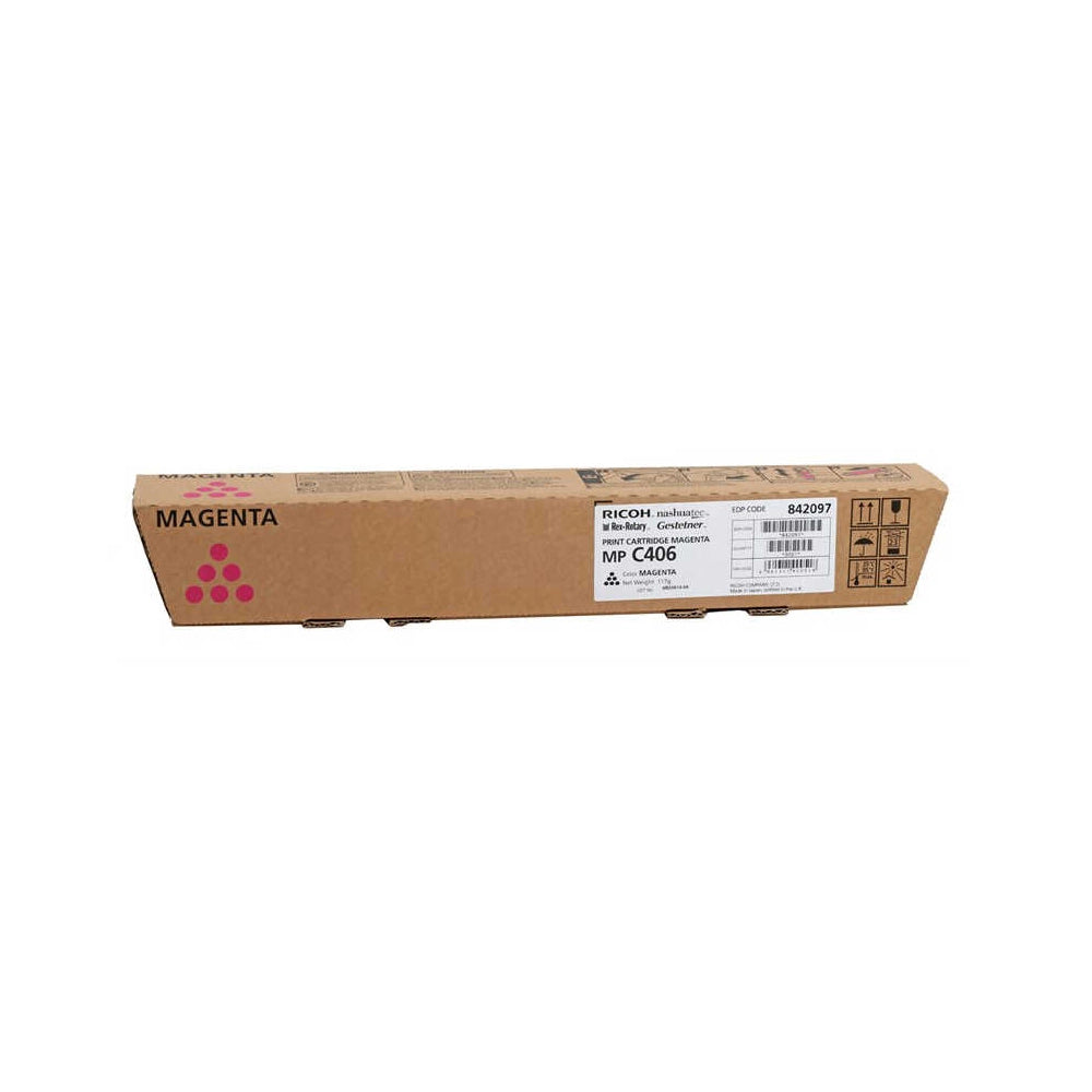 Toner Ricoh 842097 MP C306 MP C307 MP C406 Magenta pour imprimantes multifonctions Ricoh